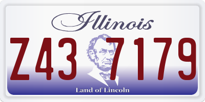 IL license plate Z437179