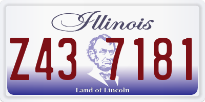 IL license plate Z437181