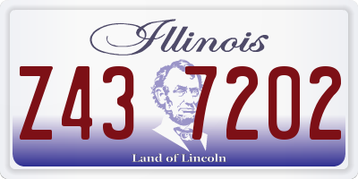 IL license plate Z437202