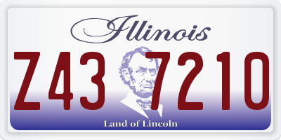 IL license plate Z437210