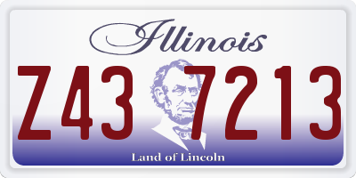 IL license plate Z437213
