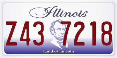 IL license plate Z437218