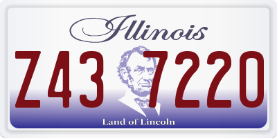 IL license plate Z437220