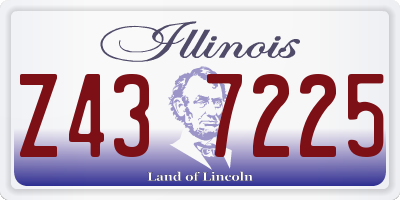 IL license plate Z437225
