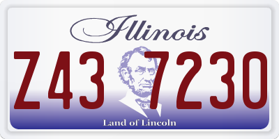IL license plate Z437230