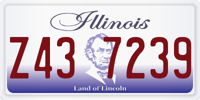 IL license plate Z437239