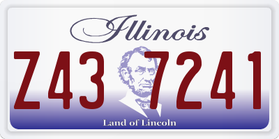 IL license plate Z437241