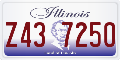 IL license plate Z437250