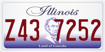 IL license plate Z437252