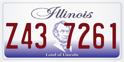 IL license plate Z437261