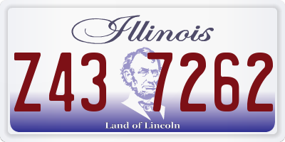 IL license plate Z437262