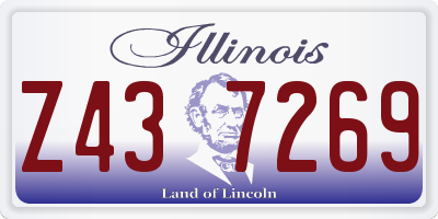 IL license plate Z437269