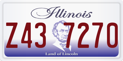 IL license plate Z437270