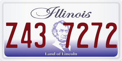 IL license plate Z437272
