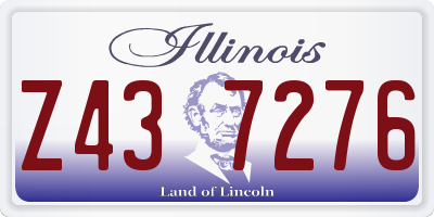 IL license plate Z437276
