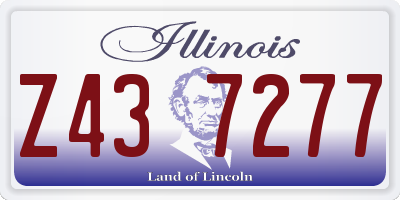 IL license plate Z437277