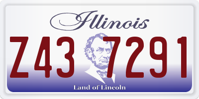 IL license plate Z437291