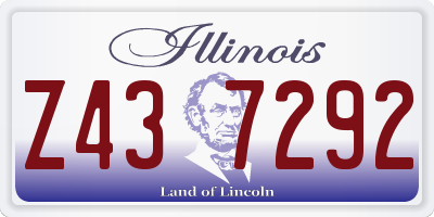 IL license plate Z437292