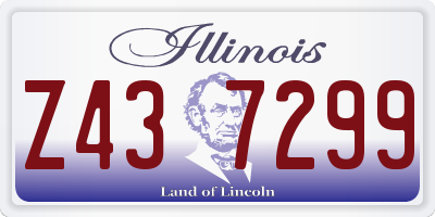 IL license plate Z437299