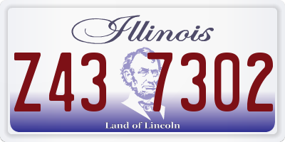 IL license plate Z437302