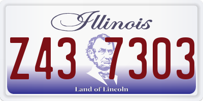 IL license plate Z437303