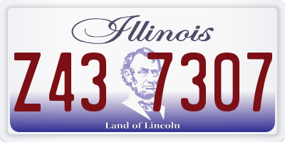 IL license plate Z437307