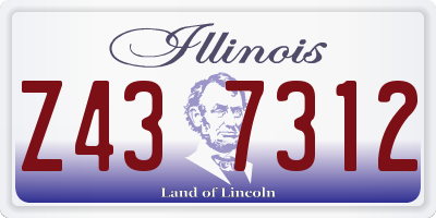 IL license plate Z437312