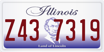 IL license plate Z437319