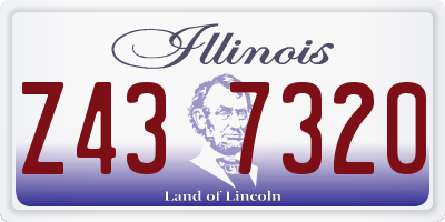 IL license plate Z437320