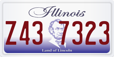 IL license plate Z437323