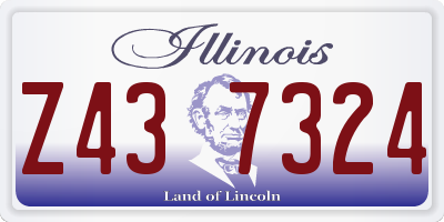 IL license plate Z437324
