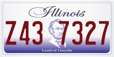 IL license plate Z437327