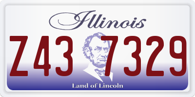 IL license plate Z437329