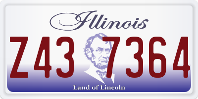 IL license plate Z437364