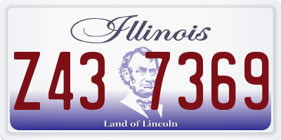 IL license plate Z437369