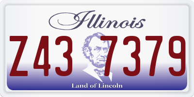 IL license plate Z437379