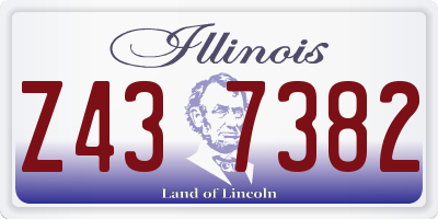 IL license plate Z437382