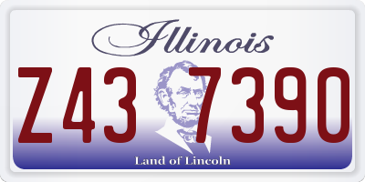 IL license plate Z437390