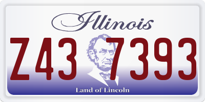 IL license plate Z437393
