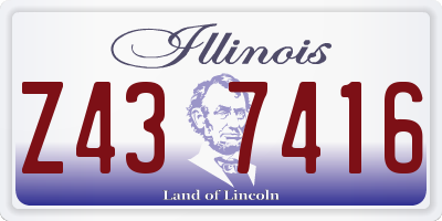 IL license plate Z437416