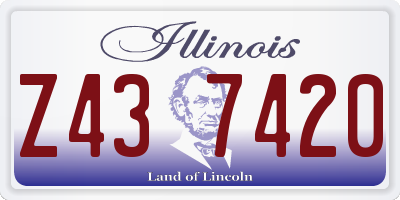 IL license plate Z437420