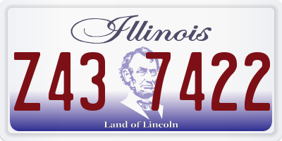 IL license plate Z437422