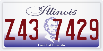 IL license plate Z437429