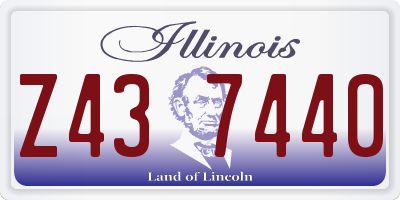 IL license plate Z437440
