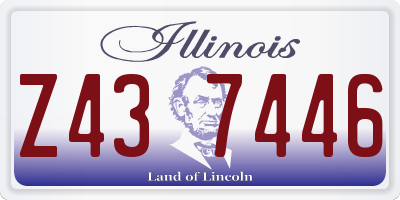 IL license plate Z437446