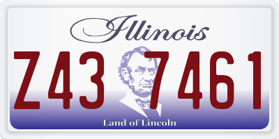 IL license plate Z437461