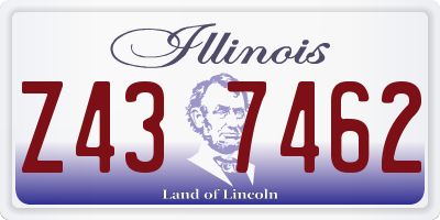 IL license plate Z437462