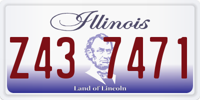 IL license plate Z437471