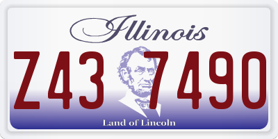 IL license plate Z437490