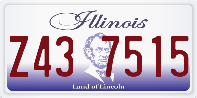 IL license plate Z437515